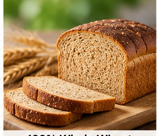 100% Whole Wheat Brown Bread