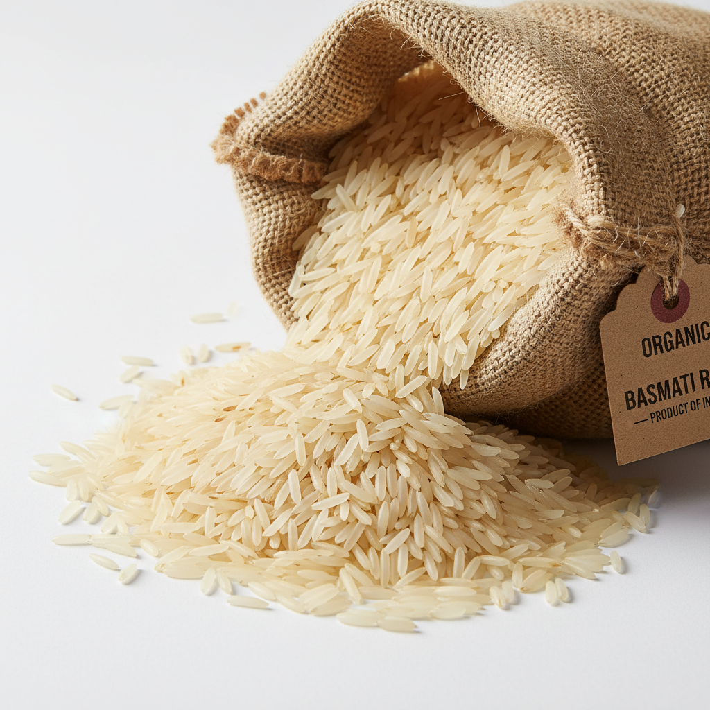 Premium Basmati Rice in jute sack
