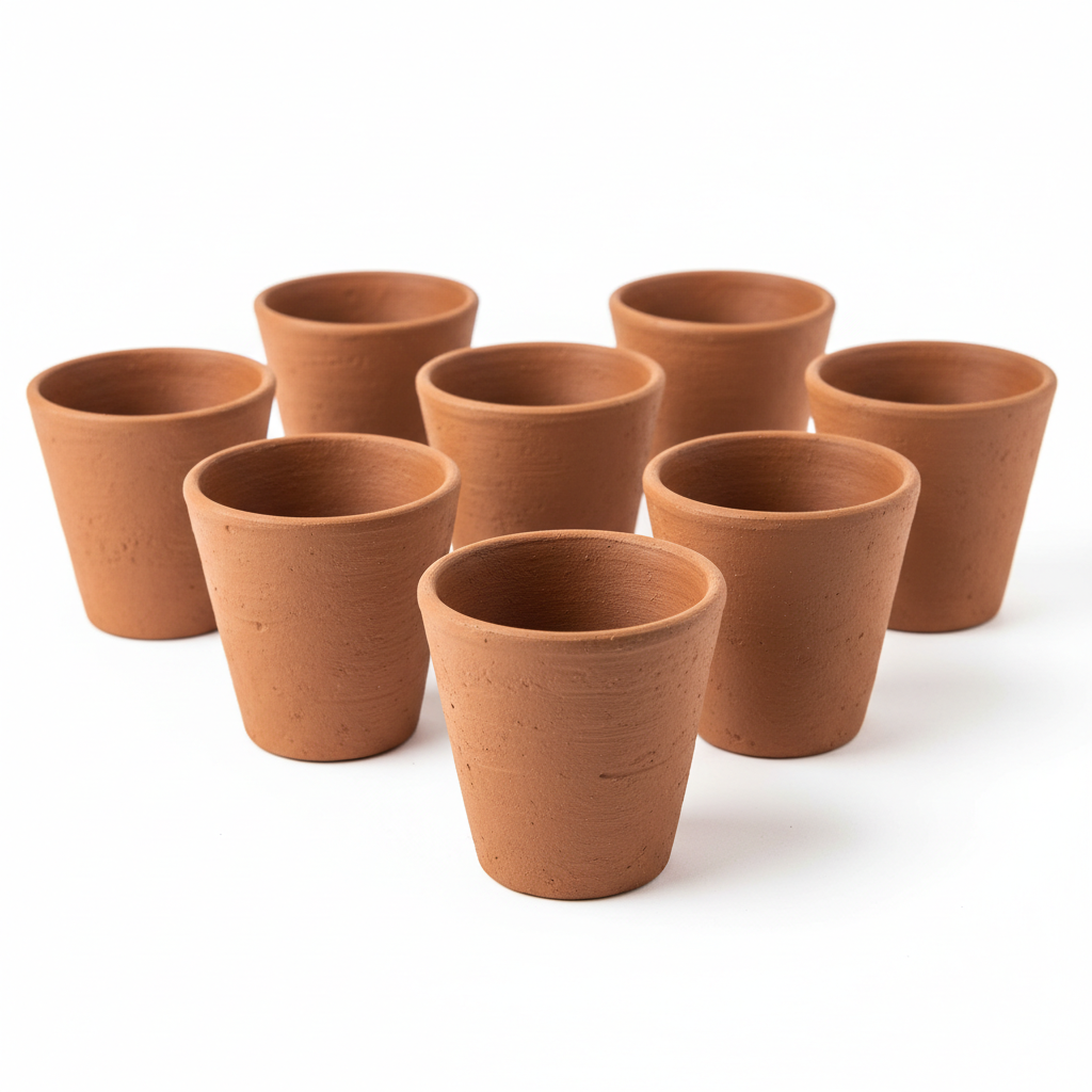 Terracotta kulhad chai cup set of 6